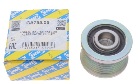 Фото 2 - Шків генератора SNR NTN GA755.05 (GA75505)