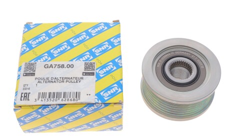 Фото 2 - Шкив генератора SNR NTN GA758.00 (GA75800)