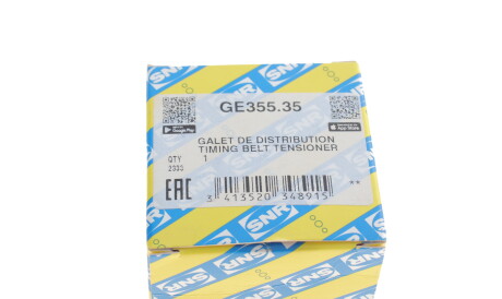 Фото 3 - Обводной ролик ремня ГРМ SNR NTN GE355.35 (GE35535)