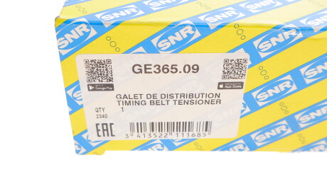 Фото 3 - Обводной ролик ремня ГРМ SNR NTN GE365.09 (GE36509)