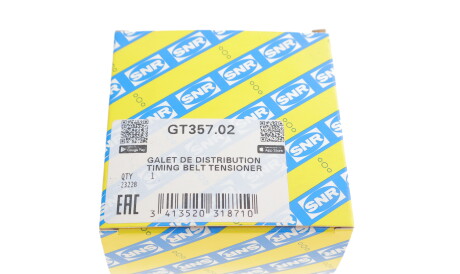 Фото 3 - Натяжной ролик ремня ГРМ SNR NTN GT357.02 (GT35702)