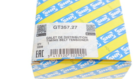 Фото 3 - Натяжний ролик ременя ГРМ SNR NTN GT357.27 (GT35727)
