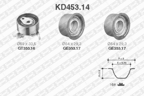 Комплект ремня ГРМ - SNR NTN KD453.14