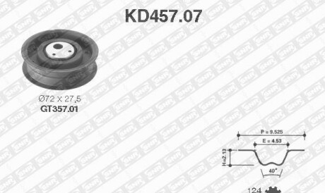 Комплект ремня ГРМ - SNR NTN KD457.07