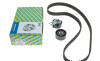 Комплект ГРМ (ремінь + ролик) CITROEN C1, C2, C2 ENTERPRISE, C3 I, C3 II, C3 II/HATCHBACK, C3 PLURIEL, NEMO, NEMO/MINIVAN, XSARA FORD FIESTA V, FIESTA VI, FUSION MAZDA 2 1.4/1.4D/2.0D 07.01- - SNR NTN KD459.38 (фото 8)