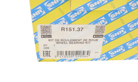Фото 3 - Підшипник маточини SNR NTN R151.37 (R15137)