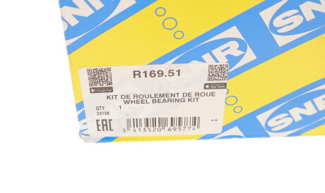 Фото 3 - Подшипник ступицы SNR NTN R169.51 (R16951)