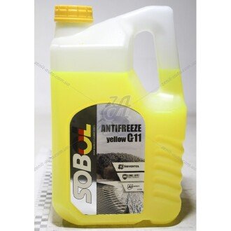 Антифриз Antifreeze Yellow G11 -30°C желтый, 5л - SOBOL 10878