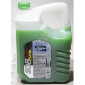 Антифриз Antifreeze Green G11 -30°C зелений, 10л - SOBOL 7740