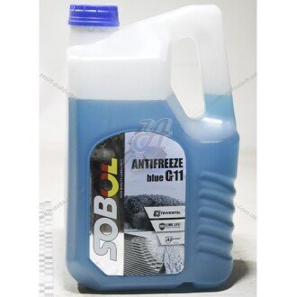 Антифриз Antifreeze Blue G11 -30°C синий, 5л - SOBOL 7741