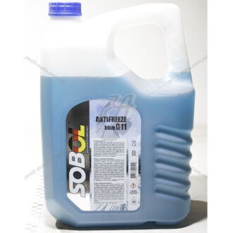 Антифриз Antifreeze Blue G11 -30°C синій, 10л - SOBOL 7742