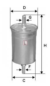 Фільтр паливний Volvo S40/S60/S80/V40/V70 1.6-2.9i 95-10/Mitsubishi Carisma 1.8 16V 97-06 - (30817997) SOFIMA S 1747 B