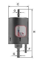 Фільтр паливний Audi R8 4.2/5.2 FSI 09-15 (OE line) - (4F0201511C, 4F0201511E) SOFIMA S 1919 B