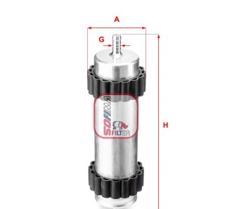 Топливный фильтр - (8W0127399A, 8W0127399ASK1) SOFIMA S1946B