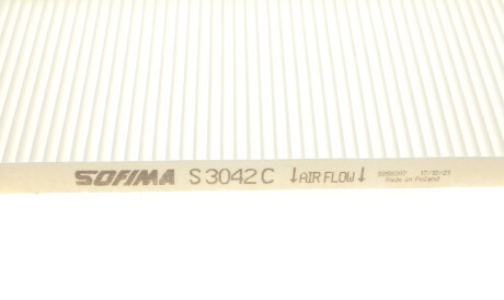 Фото 3 - Фильтр салона SOFIMA S 3042 C (S3042C)