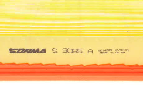 Фото 3 - Воздушный фильтр SOFIMA S 3085 A (S3085A)