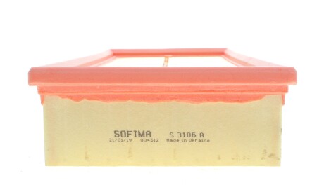 Фото 3 - Воздушный фильтр SOFIMA S 3106 A (S3106A)
