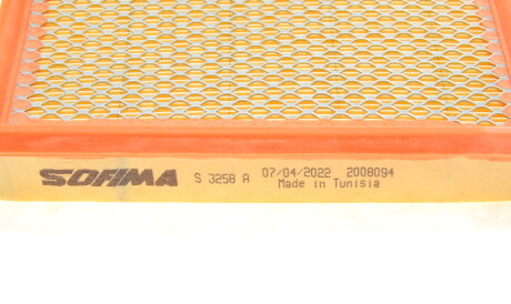 Фото 3 - Воздушный фильтр SOFIMA S 3258 A (S3258A)