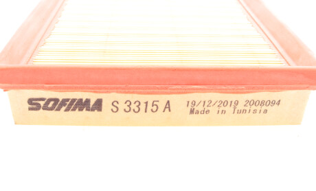 Фото 5 - Воздушный фильтр SOFIMA S 3315 A (S3315A)