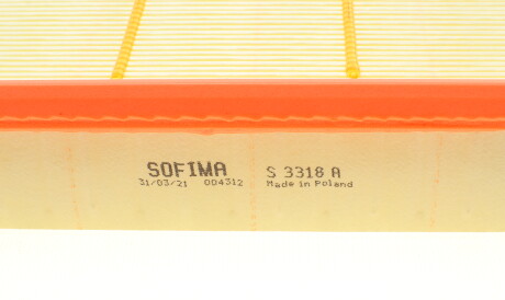 Фото 3 - Повітряний фільтр SOFIMA S 3318 A (S3318A)