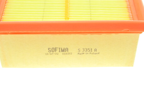 Фото 3 - Повітряний фільтр SOFIMA S 3351 A (S3351A)
