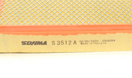 Фото 3 - Воздушный фильтр SOFIMA S 3512 A (S3512A)