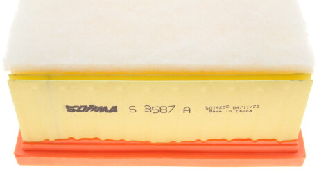 Фото 3 - Повітряний фільтр SOFIMA S 3587 A (S3587A)