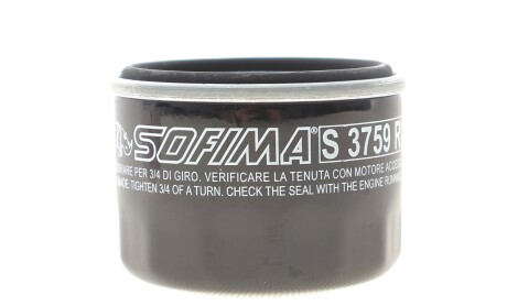 Фільтр масляний Suzuki Ignis 1.2 Hybrid 16- - SOFIMA S 3759 R