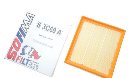 Фото 2 - Повітряний фільтр SOFIMA S 3C69 A (S3C69A)