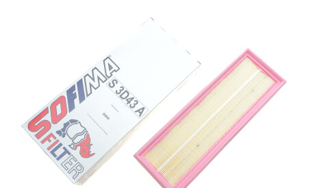 Фото 2 - Повітряний фільтр SOFIMA S 3D43 A (S3D43A)