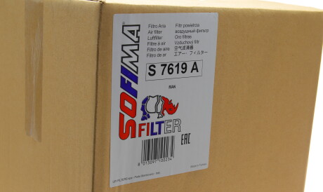 Фото 2 - Повітряний фільтр SOFIMA S 7619 A (S7619A)