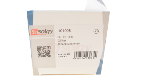 Фото 3 - Масляный фильтр Solgy 101008