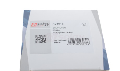 Фото 2 - Масляный фильтр Solgy 101013