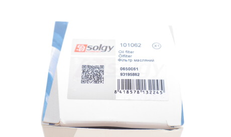 Фото 3 - Масляный фильтр Solgy 101062