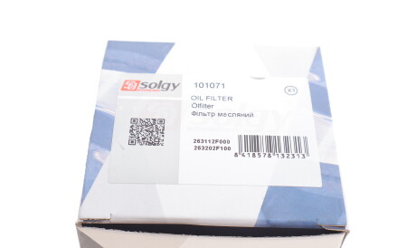 Фото 3 - Масляный фильтр Solgy 101071