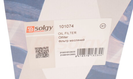 Фото 3 - Масляный фильтр Solgy 101074
