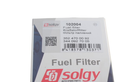 Фото 2 - Паливний фільтр Solgy 102004