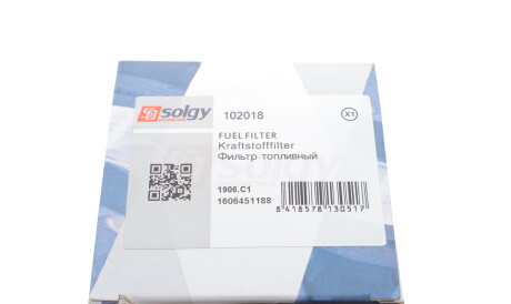 Фото 3 - Паливний фільтр Solgy 102018