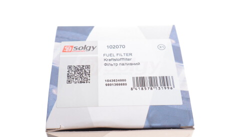 Фото 3 - Паливний фільтр Solgy 102070