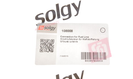 Фото 2 - Елемент паливної системи Solgy 108008