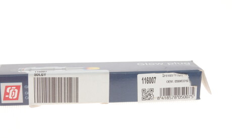 Фото 2 - Свечка накала Solgy 116007