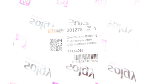 Фото 3 - Сайлентблок рычага Solgy 201278