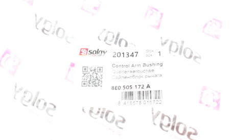 Фото 3 - Сайлентблок рычага Solgy 201347