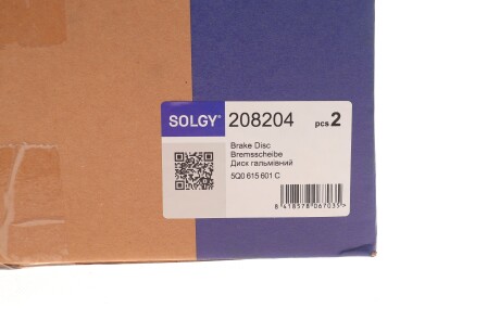 Фото 2 - Автозапчасть Solgy 208204