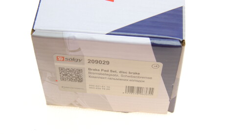Фото 2 - Гальмівні колодки Solgy 209029