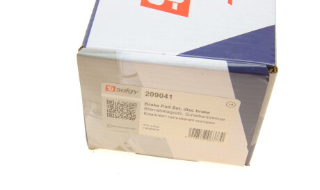 Фото 3 - Тормозные колодки Solgy 209041