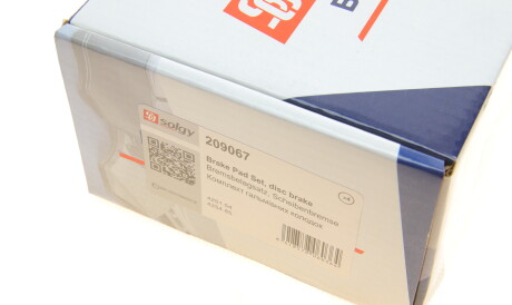 Фото 3 - Гальмівні колодки Solgy 209067