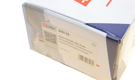 Фото 3 - Гальмівні колодки Solgy 209142