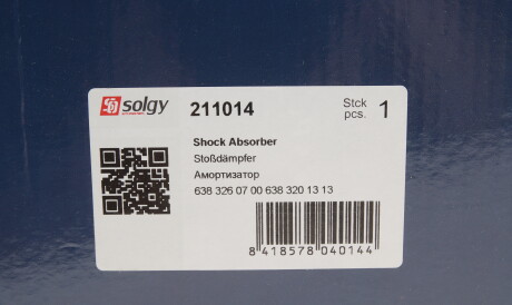 Фото 2 - Стойка амортизатору (амортизатор) Solgy 211014
