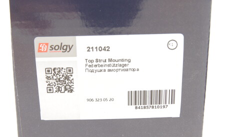 Фото 3 - Опора стійки амортизатора Solgy 211042